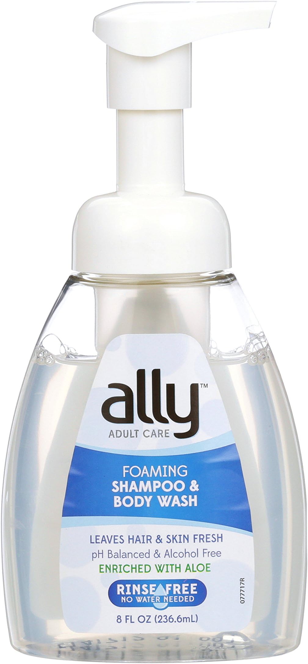 Rinse Free Shampoo and Body Wash with Aloe, 8 Fluid Ounces (Pack of 12)