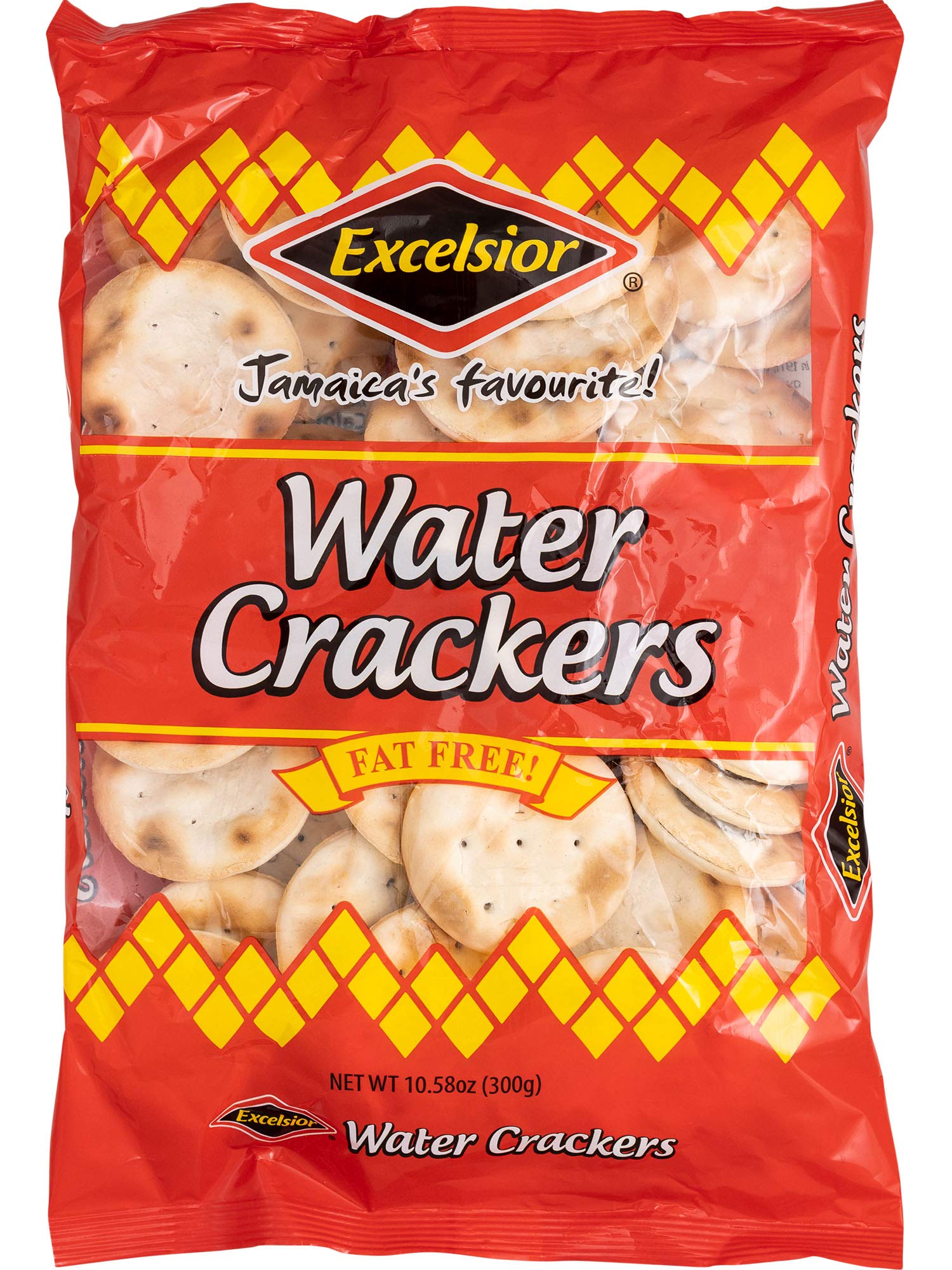 EXCELSIOR Water Crackers Genuine Jamaican FatFree Crackers 10.58 oz
