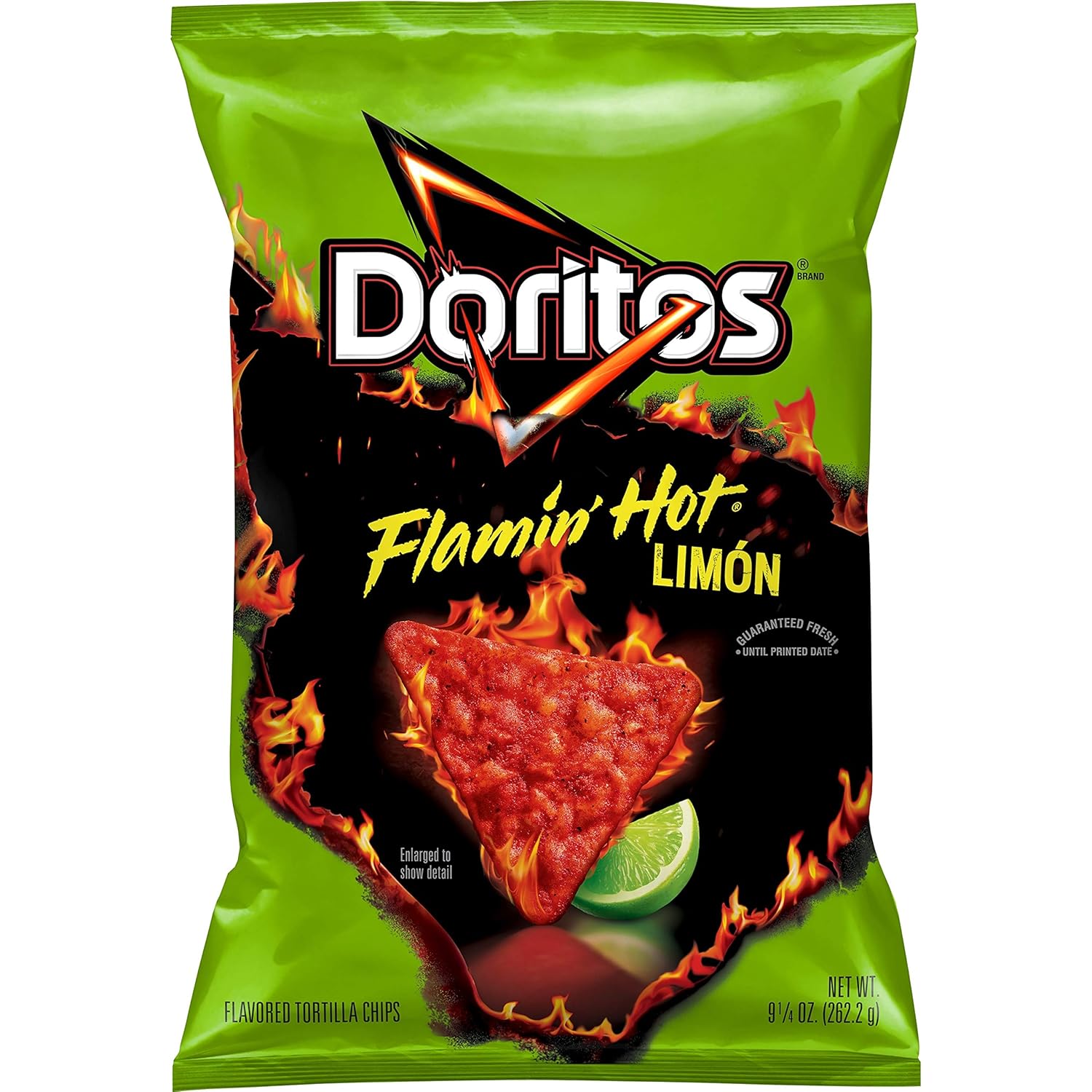 Buy Doritos Tortilla Chips Flamin' Hot Limon oz Bag, Cheddar Cheese, 9.