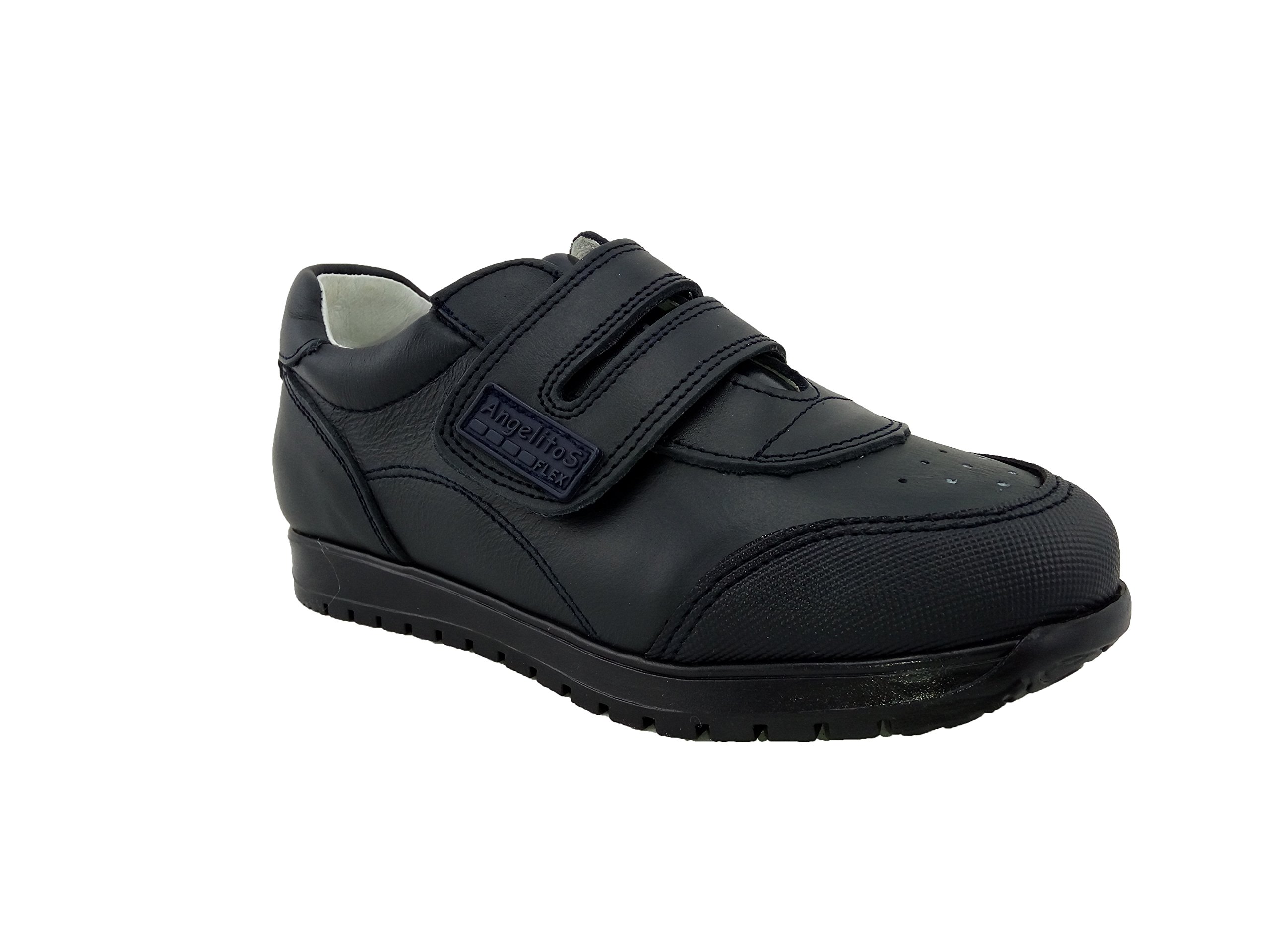 Angelitos Zapatillas Deportivas Infantiles Colegiales con Puntera Reforzada, Todo Piel. Mod.904. Calzado Infantil Made in Spain, Garantia de Calidad.