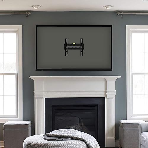 Miniatura 2 de Flash Furniture Soporte fijo de pared para TV con nivel integrado, tamaño VESA máximo 7.874 x 7.874 in, se adapta a la mayoría de televisores de 17