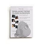 Self-Adhesive Waterproof Repair Patch Kit - 30-Second Fix for Down Jackets, Tents, Sleeping Bags, Backpacks, Outdoor and Camping Gear - Pre-Cut Nylon, Multiple Colors (Silver)