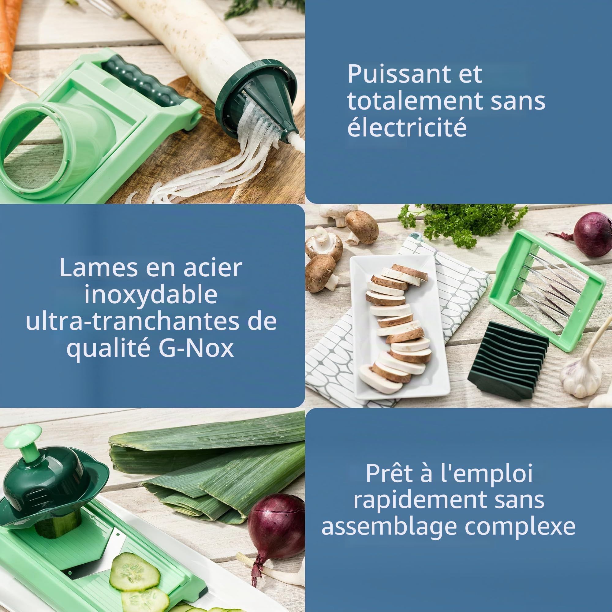 Genius A27060 Nicer Dicer Chef, Inox et Plastique 3 300 ml