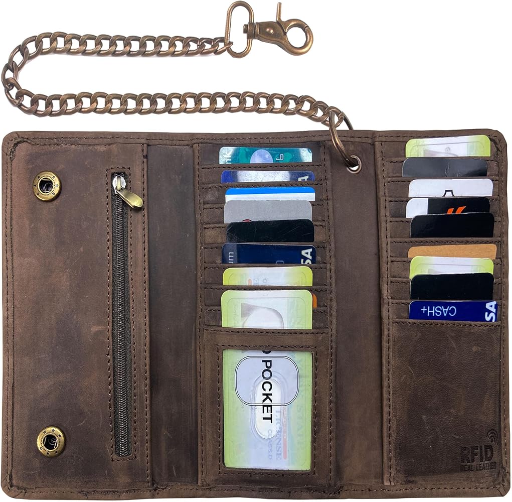 Amazon.com: IBRO Motorcycle Chain Wallet for Men – Premium