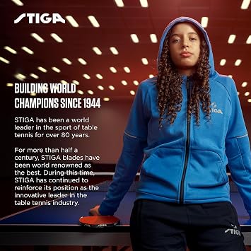 STIGA Advantage Series Indoor Ping Pong Table, Foldable Table Tennis Table - 13, 15, 18, and 25mm Tabletops - Quickplay 10 Minute Assembly - Playback Mode - Recreational- to Tournament-Level