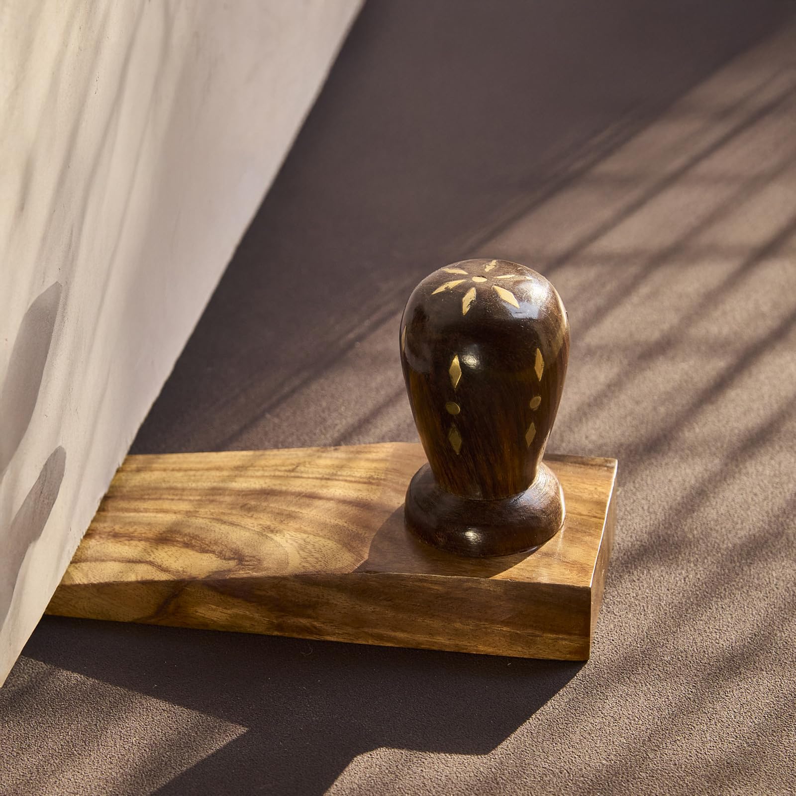 Esplanade Mango Wood Bird Door Stopper – Wooden Door Wedge, Cute & Functional Home Décor Item (sheesham Wood Stopper)
