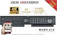 Vista 2 de Grabadora de video en red de 64 canales - Grabación NVR 4K de hasta 12MP compatible con Hikvision DS-9664NI-M8 versión en inglés