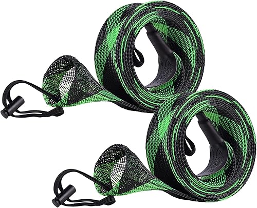 Miniatura 8 de SF Funda para caña de pescar, funda de caña de pescar, cubierta de caña de pescar, protector de caña de malla trenzada, guantes de caña de pescar