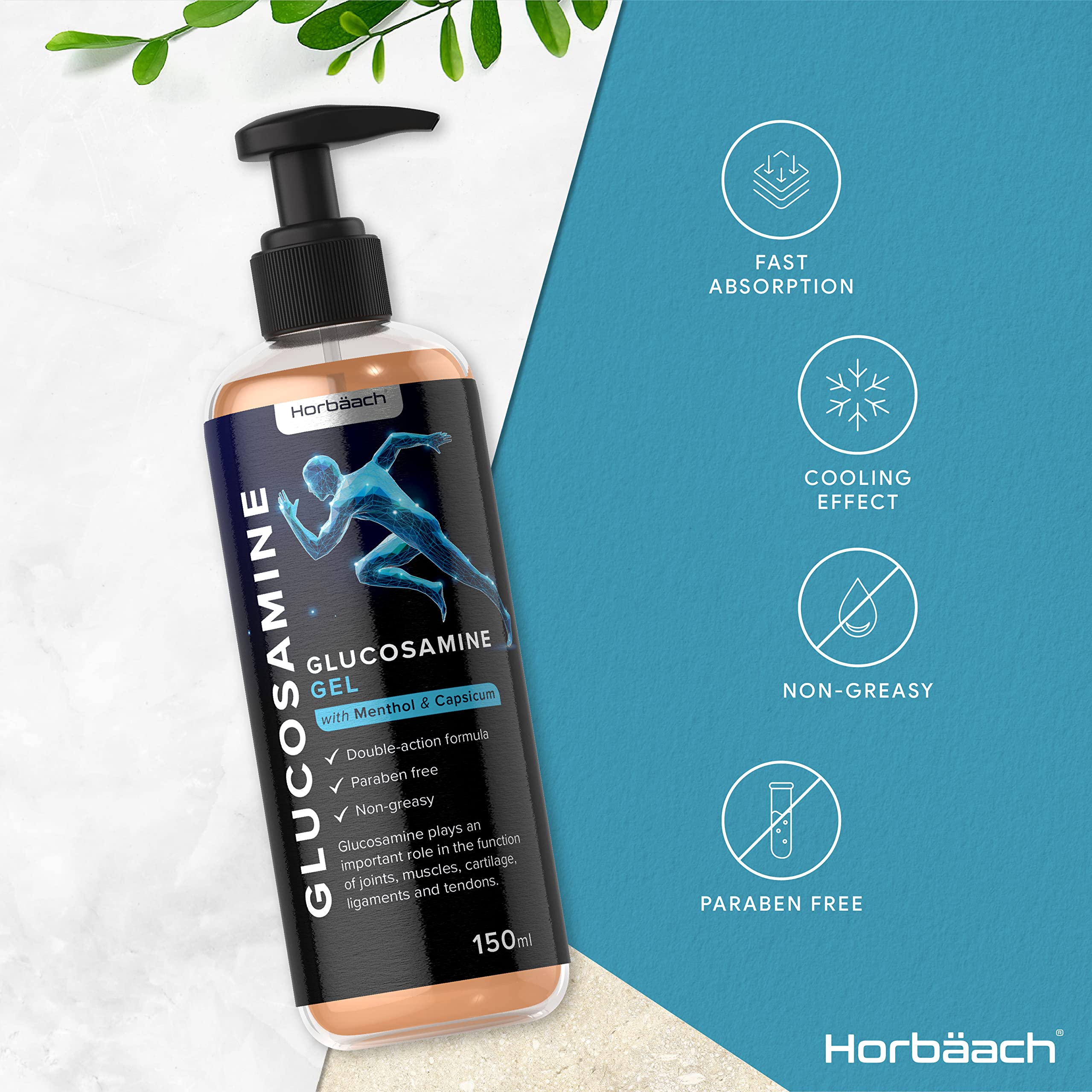 Buy Glucosamine Gel 150 mL with Capsicum & Menthol Joint & Muscle