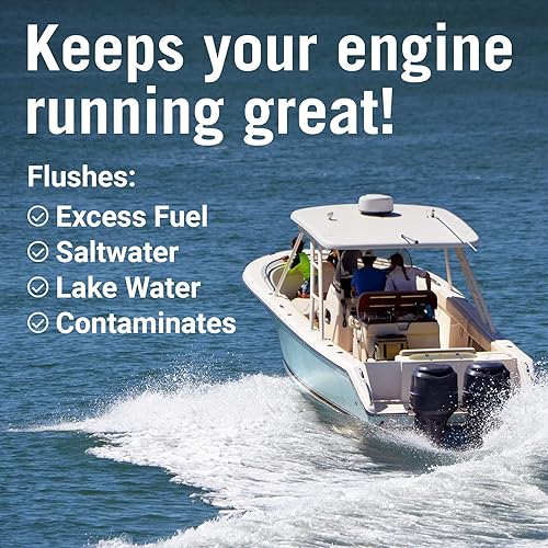 Miniatura 6 de Juego de mangueras para motor de barco, kit de descarga de motor de ES fuera de borda e intraborda, adaptador de manguera para lavado de oídos para