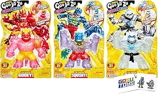 Heroes of Goo JIT Zu Goo Shifters (3 Pack) Blazagon, Tyro, Pantaro with 2 Gosutoys Stickers