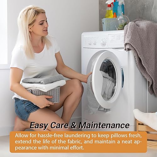 Miniatura 8 de Juego de 2 fundas de cojín con estilo bohemio chic de 12 x 20 pulgadas, moderna, estilo campestre, ideal para sofá, cama y decoración del hogar (12