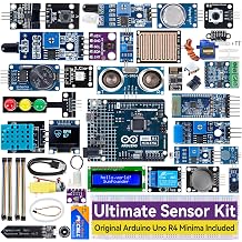 SUNFOUNDER Sensors Kit with Original Arduino Uno R4 Minima, Smart IoT & Basic Sensor Projects with Online Tutorials, Suitable for Age 8+ Beginners Original Arduino Uno R4 Minima Included