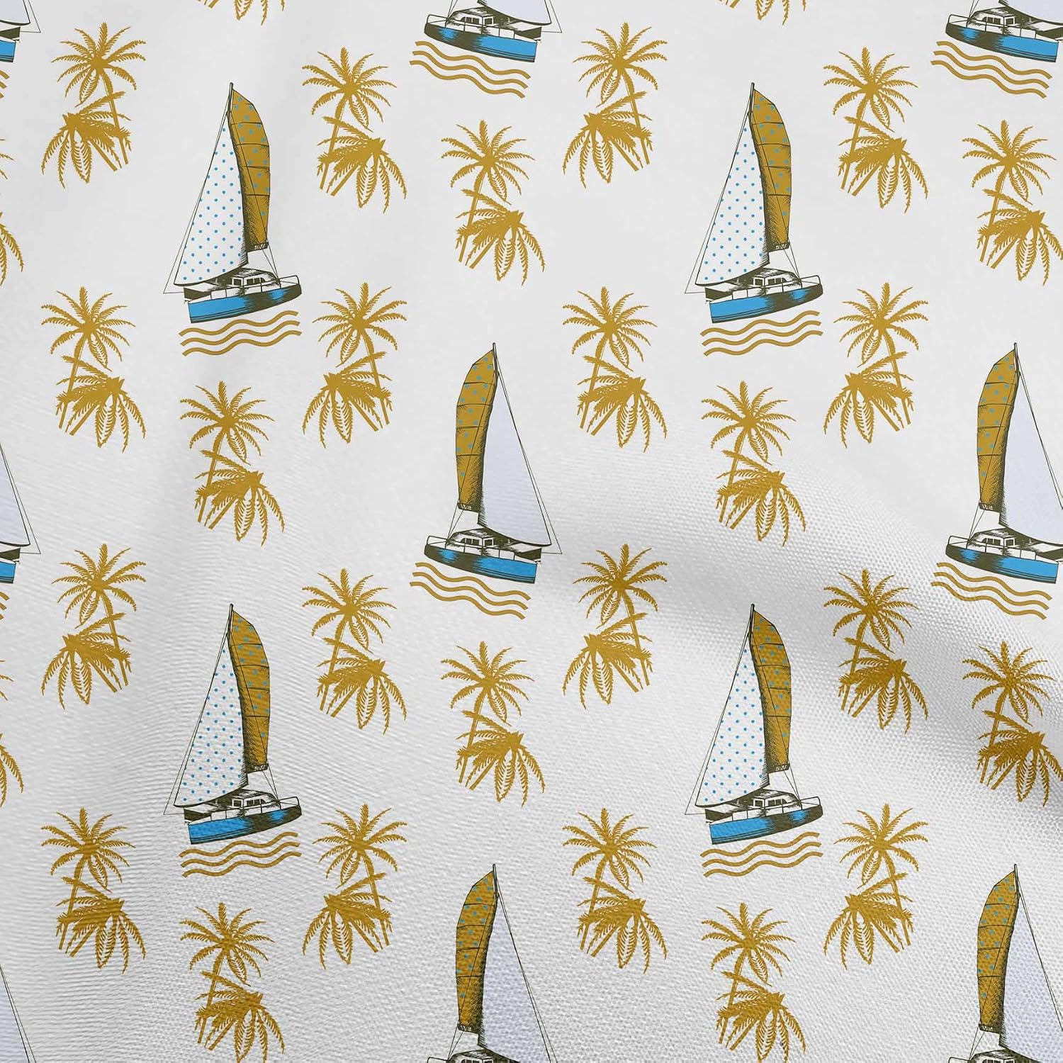 oneOone Cotton Flex Black Fabric Beach Dress Material Fabric Print Fabric By The Yard 40 Inch Wide
