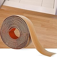 Vista 23 de Tira de transición de suelo autoadhesiva para baldosas de 3.3 pies x 1.57 pulgadas, color beige