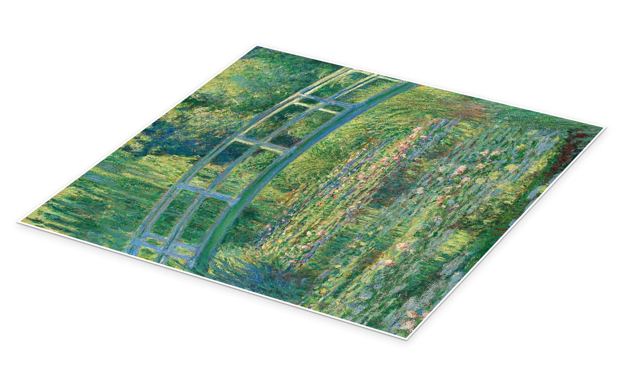 Water Lilies and the Japanese Bridge Plakat