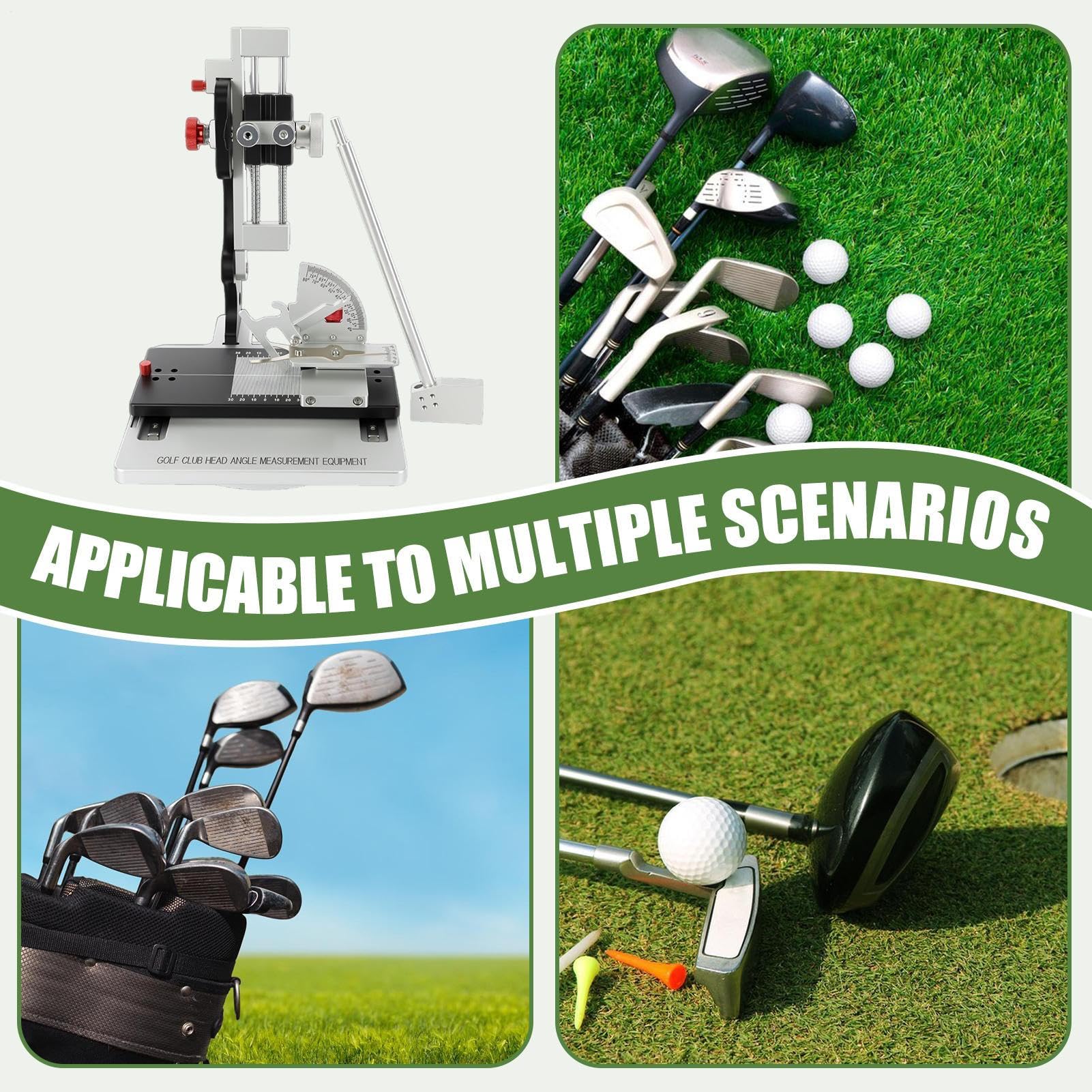 Strumento di Misura per Testa Mazze da Golf Livella Integrata per | Misuratore Angolo Lie Mazze da Golf Per Officine e Tornei