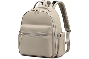 Small Functional Faux Leather Diaper Backpack and Carry-On