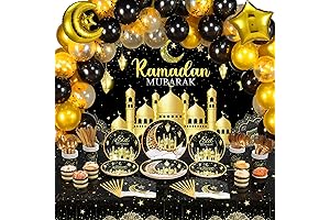 167 Pieces Ramadan Decorations Set: Eid Mubarak Celebration Accessories for Muslim Home