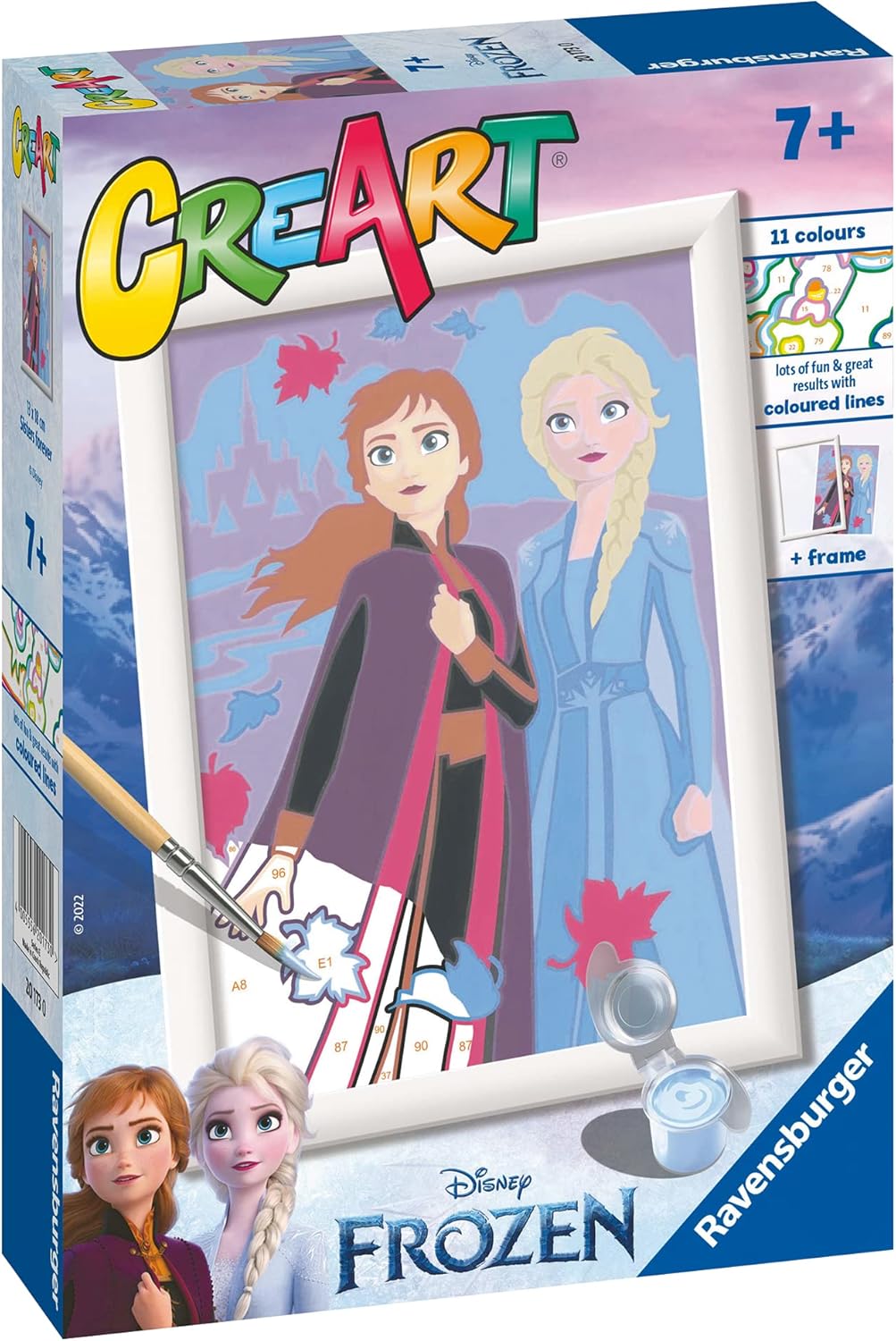 Ravensburger - CreArt Series E Frozen, Sisters Forever, Paint 7+ Years, Multicoloured, 201730