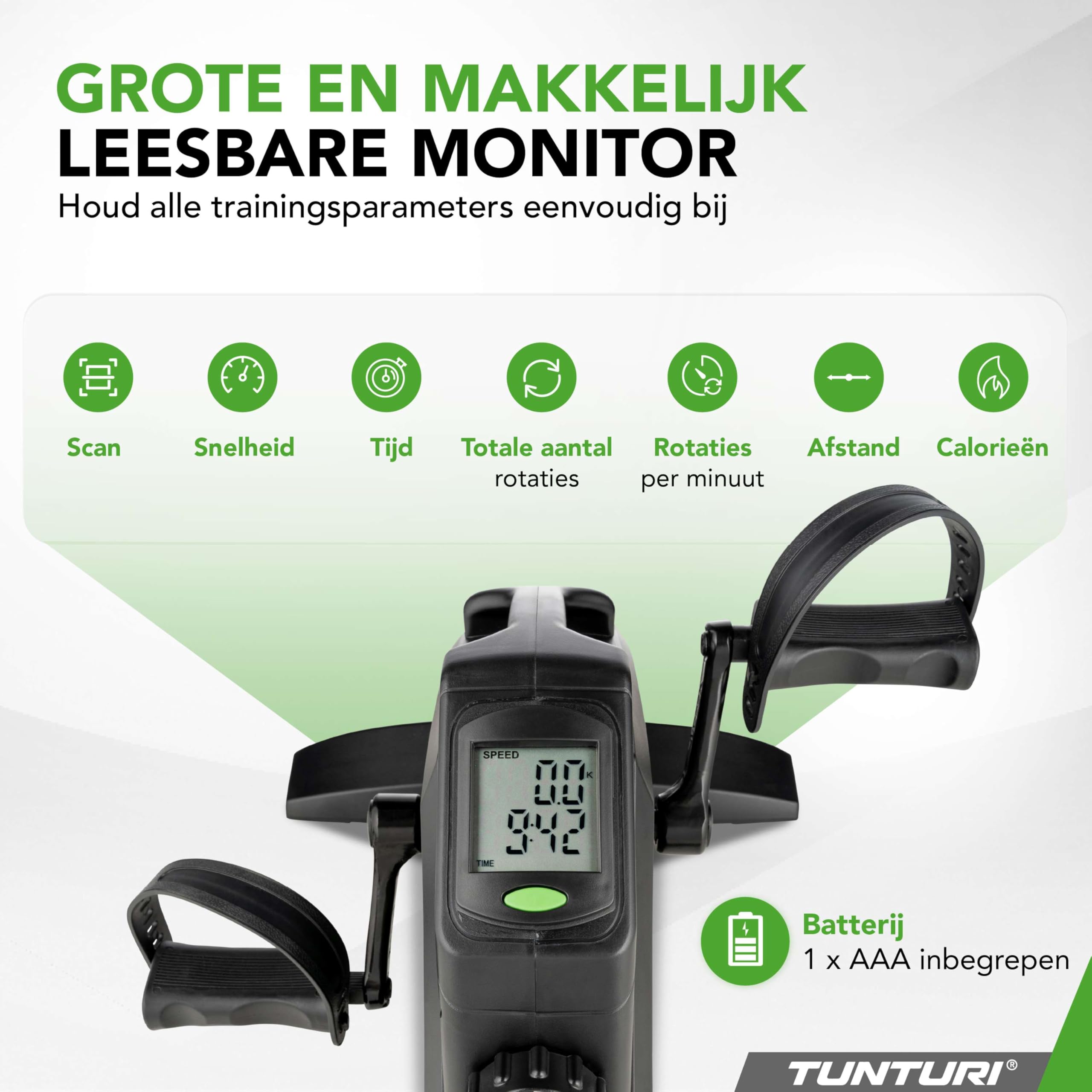 Cardio Fit M35 Mini Bike Mini Cyclette Pieghevole per Braccia e Gambe Pedaliera con LCD Display