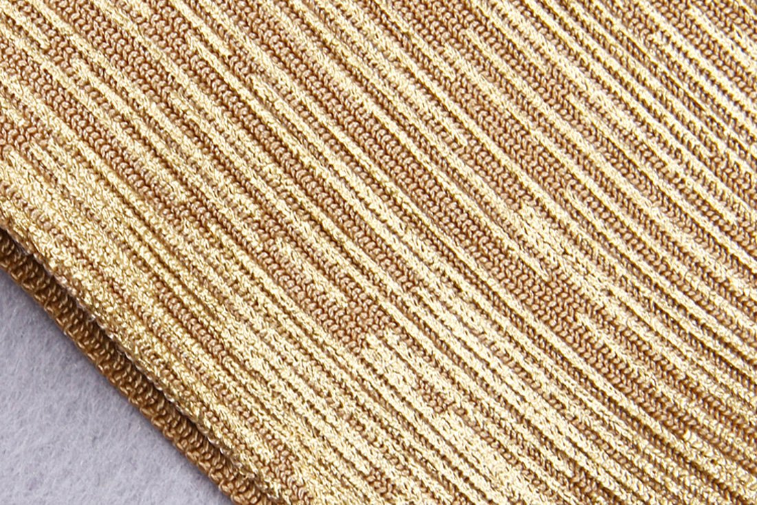 Whoinshop Kobiety sztuczny jedwab dekolt w serek bandaż obcisłe sukienki imprezowe