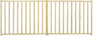 MidWest Homes for Pets Extra-Wide Swing Pet Safety Gate, Expands 127.6 - 238.76 cm Wide, 60.96cm Tall, Wood, Model 2924WEW-2