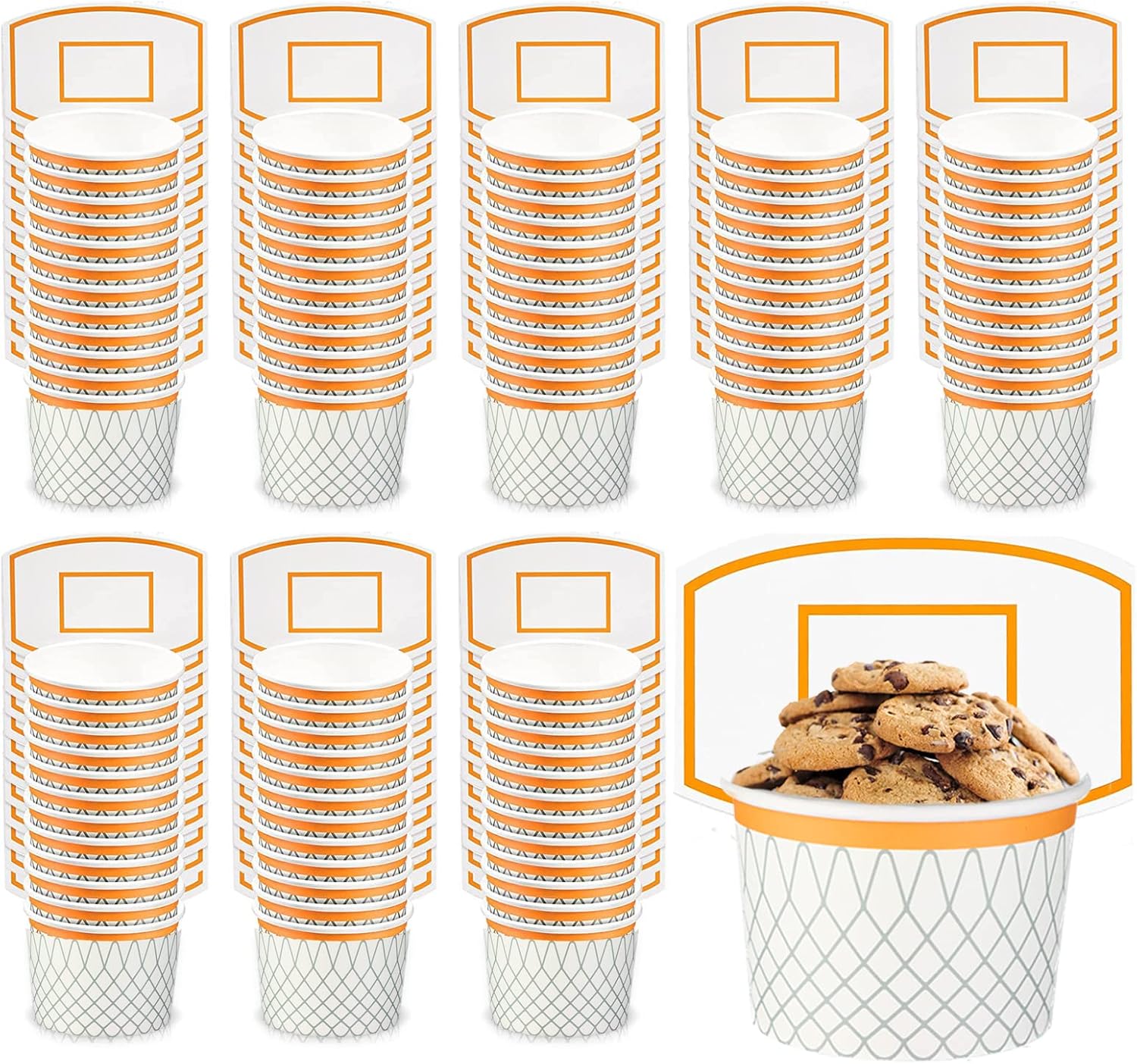 RUIYELE 100 Pcs Basketball Hoop Snack Cups Party Cups