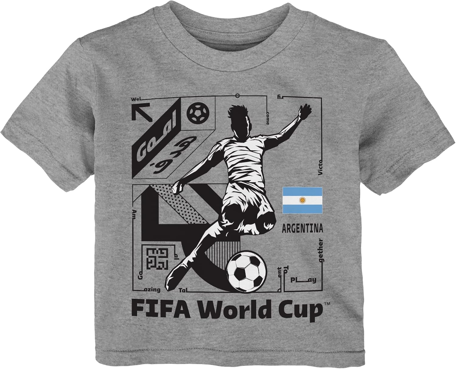 Outerstuff Unisex Babies' FIFA World Cup National Pride Short Sleeve Tee