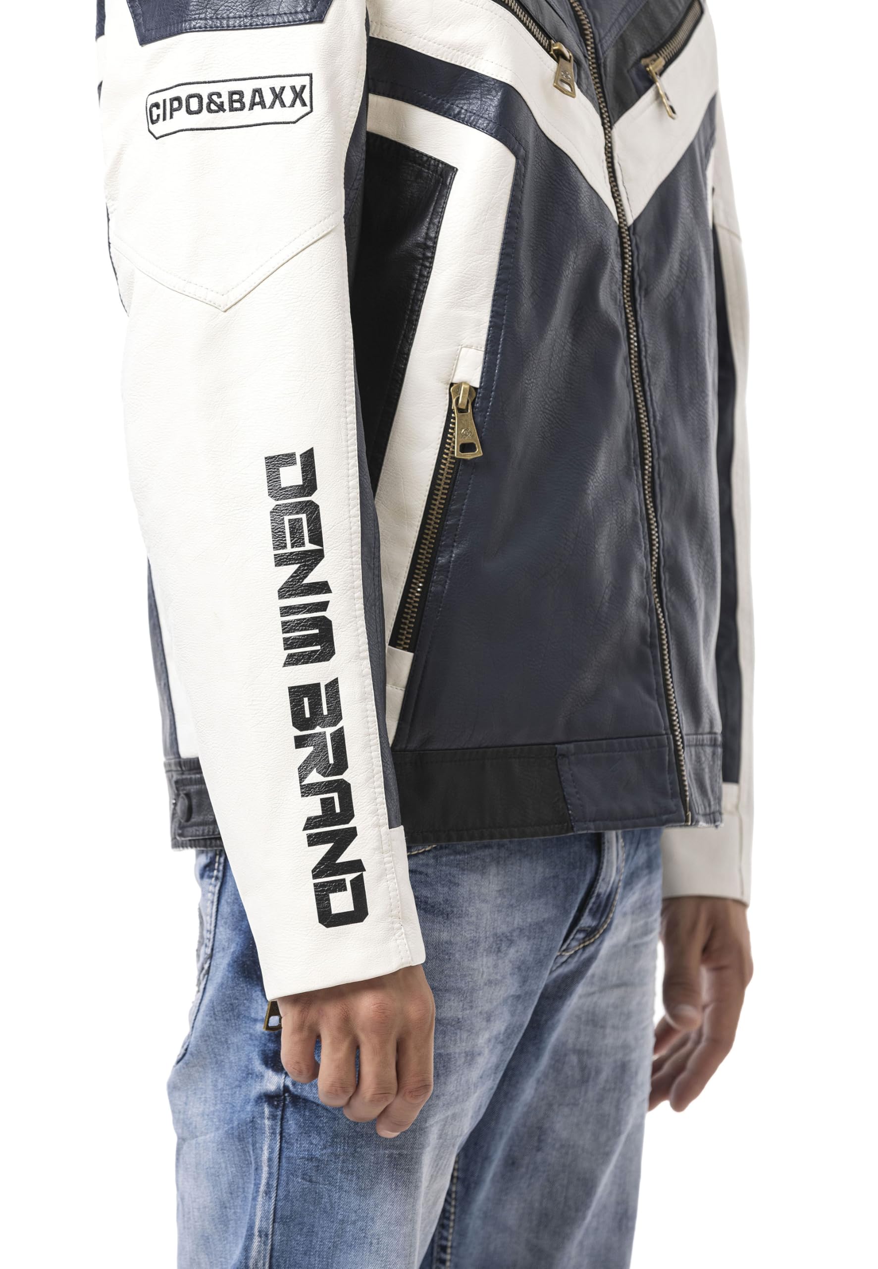 Cipo & Baxx Giacca invernale da uomo New Series – Elegante giacca invernale dal design moderno con calda fodera interna, cappuccio rimovibile e dettagli funzionali per le giornate fredde