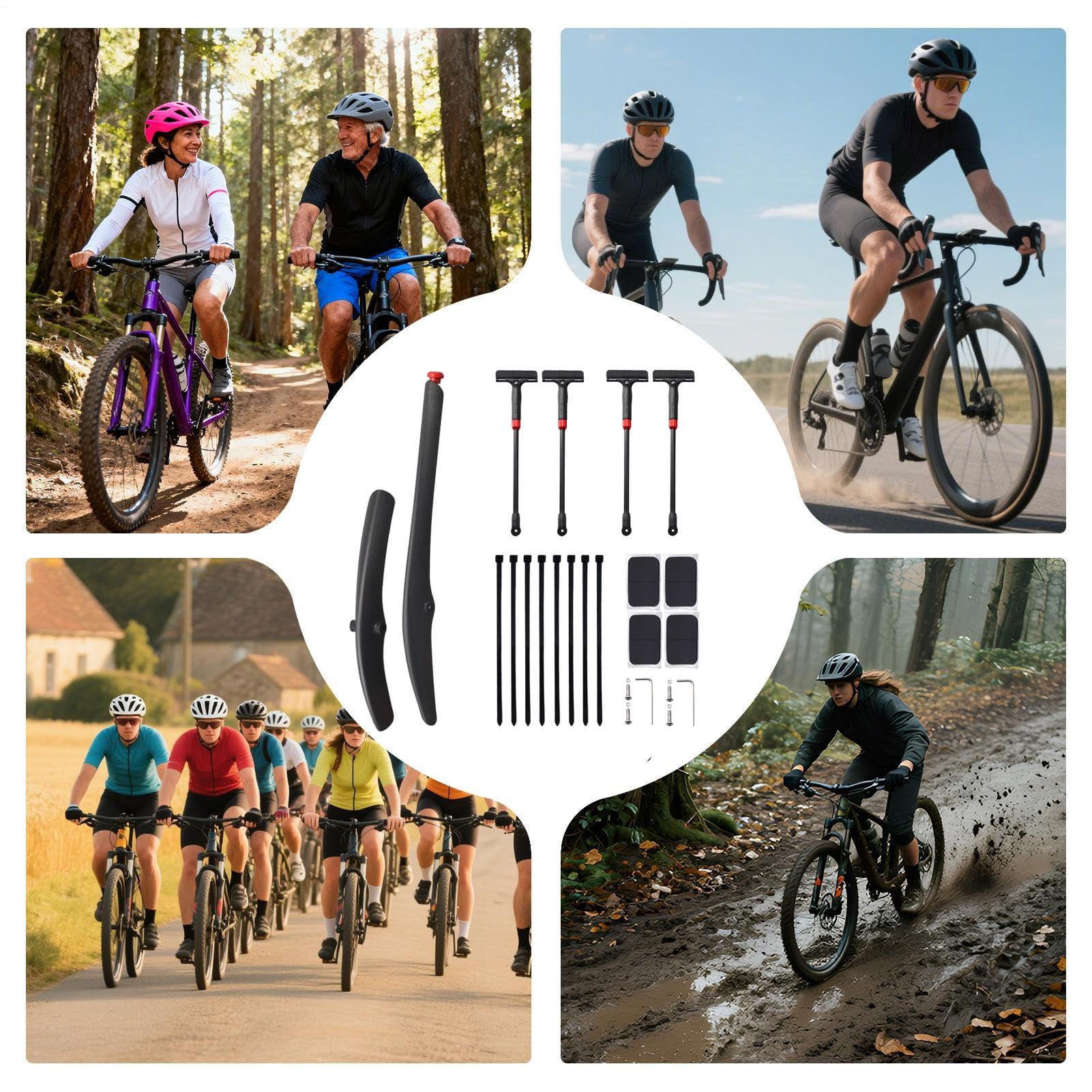 Osłona błotna do roweru górskiego, akcesoria ochronne na rower, ochrona przed rozpryskami, do jazdy po górskiej drodze, jazdy na szlaku, jazdy w błocie deszczowym, rowerowym