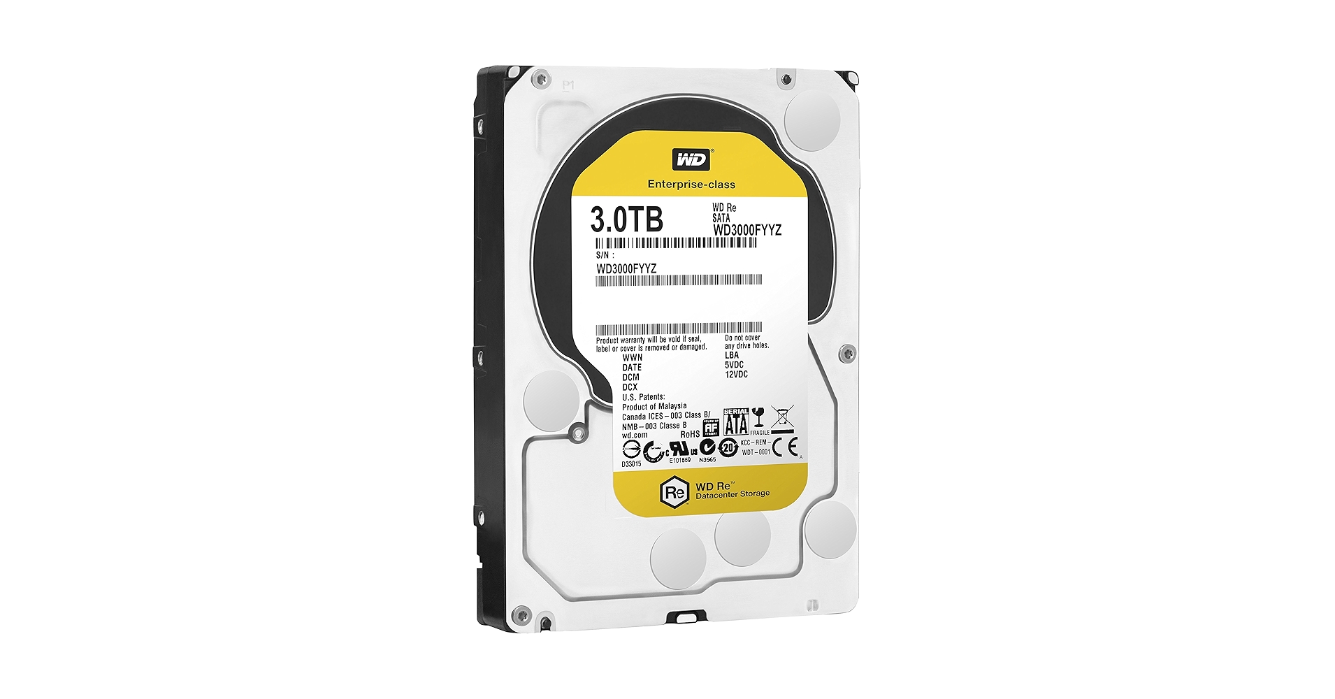 Western Digital wd3000fyyzエンタープライズ3tb 7200rpm 64?MBキャッシュSATA 6.0?GB/s 3.5内蔵ハードドライブ WD RE WD3000FYYZ 3TB 7200RPM SATA 6Gbps 64MB Cache 3.5inch