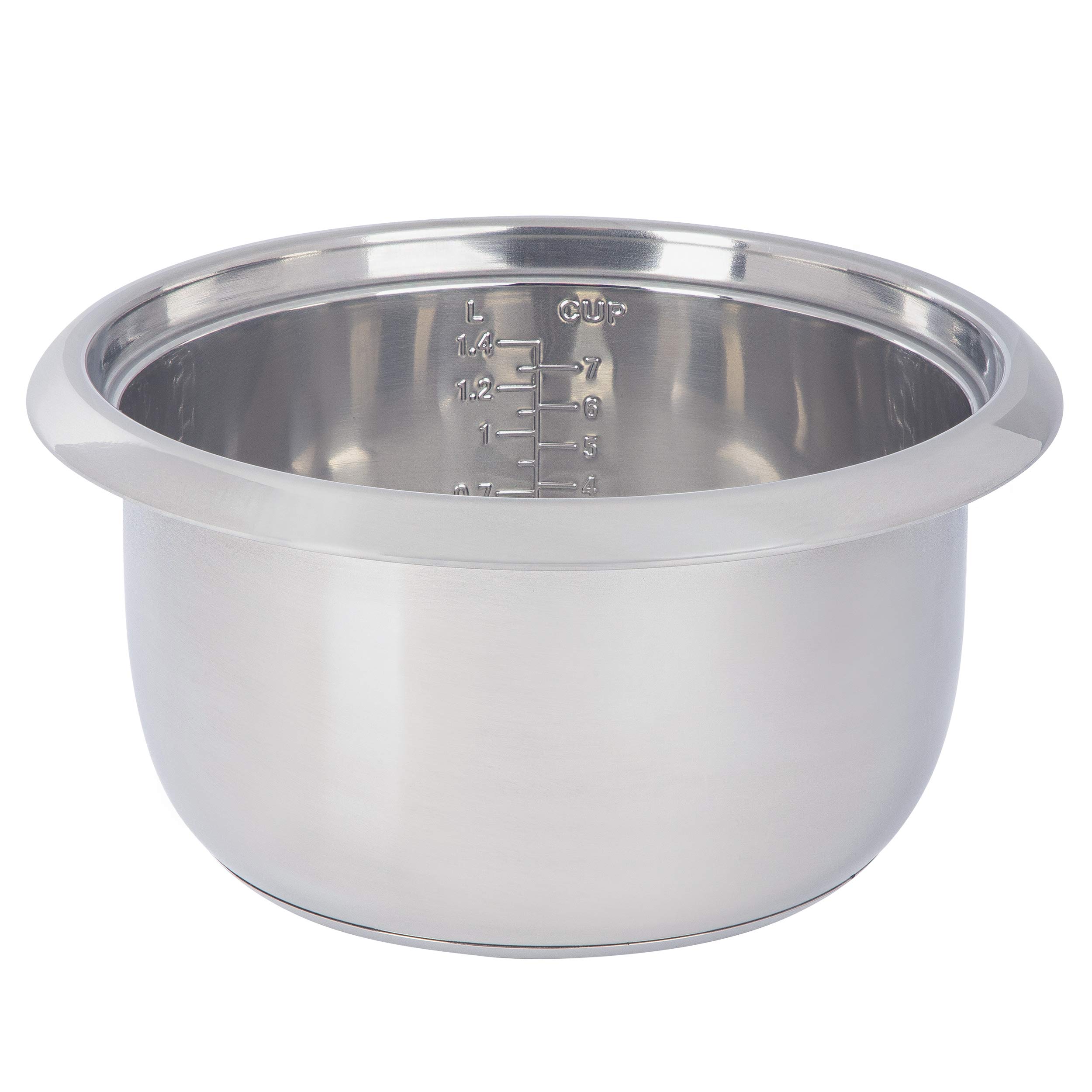 KeMar Reiskocher (5 Programme, 1,4L, 500W, Weiß) 7 Messbecher, Edelstahltopf & Glasdeckel - inkl. Dämpfeinsatz, Dampfgaren - Edelstahlschüssel, spülmaschinengeeignet, Warmhaltefunktion, KRC-175