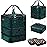 FCQQYWZ Large Nail Polish Organizer Case Hold 84+ Bottles Nail Polish & Nail Lamp, 3 Layers Nail Organizers and Storage for Nail Tech with Divider, Travel Carrying Case(Green)