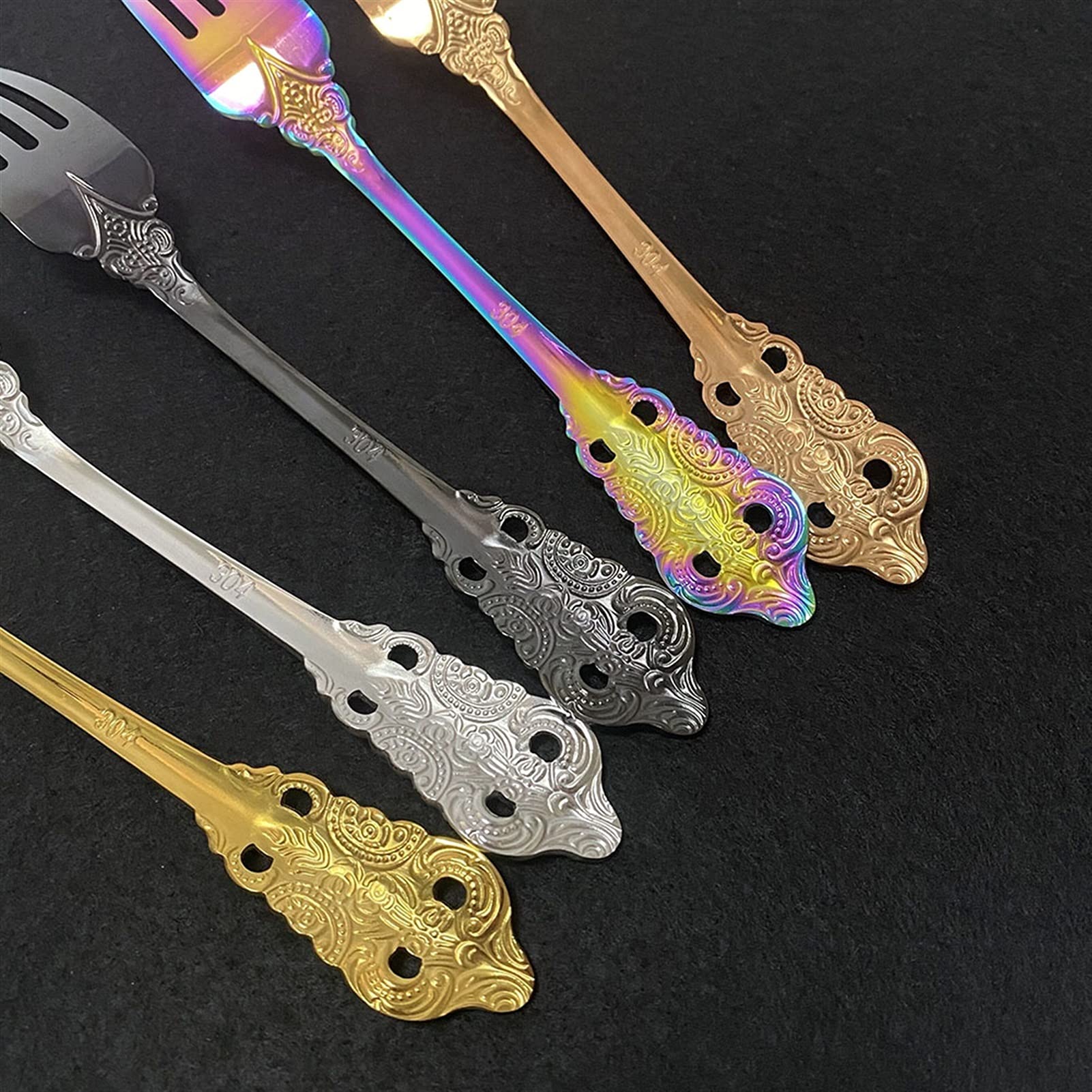 Set di stoviglie in Acciaio Inossidabile 304, 4 Pezzi, Posate, Coltello, forchetta, Cucchiaio, Set di Posate di Lusso per la casa, Eccezionale