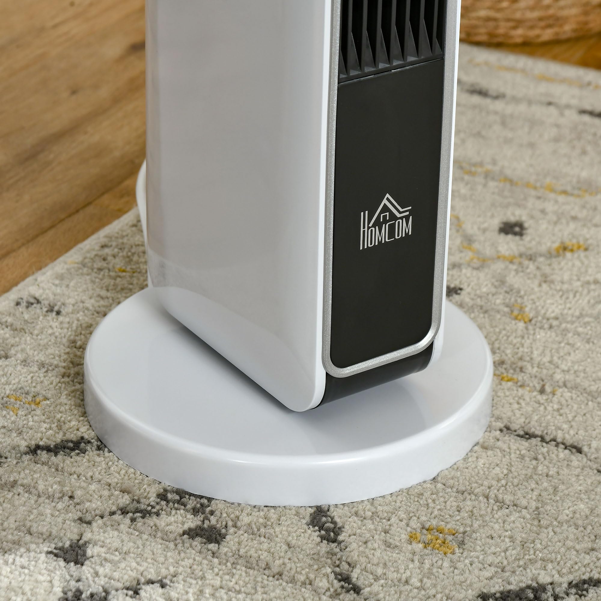 HOMCOM Radiateur Électrique Oscillant Céramique PTC 21 x 21 x 73 cm