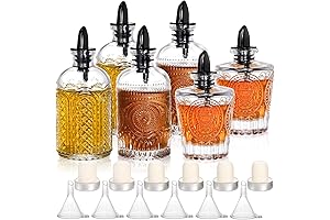 Kingrol 6 Pack 8oz Pump Bottles for Syrup, Honey, Condiments, and Olive...