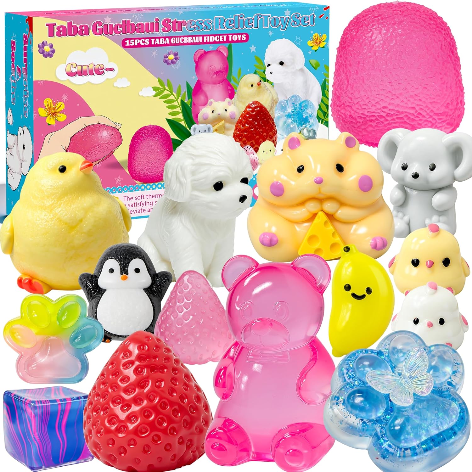 Dumpling Squishies, Dumpling Squishy Mystery Box, Colorful Sensory Squeeze Toys Stress Relief Ball, Bao Bun Fidget Toys Adults & Teens, Soft Handheld Relaxation Toy for Holiday & Birthday Gifts