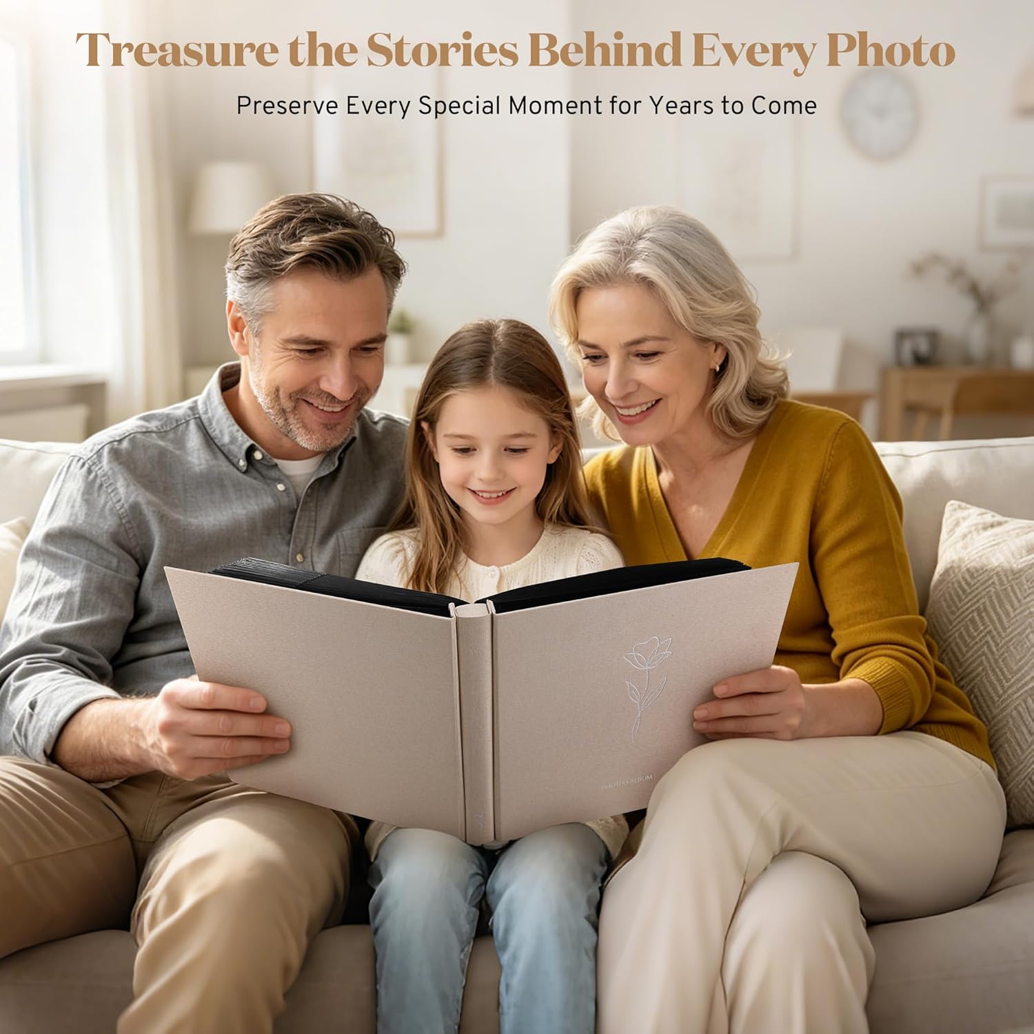 DazSpirit 4x6 Photo Album, 600 Photos, Large Capacity, Linen Hardcover