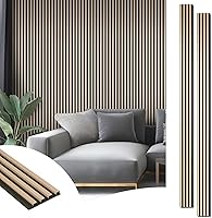 Vista 13 de Art3d WPC - Paquete de 8 paneles de pared de listones de madera para decoración de interiores, paneles acústicos de madera 3D acanalados para sala
