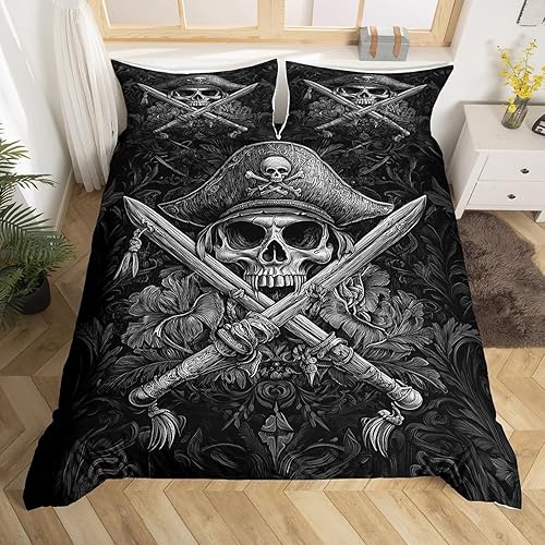 Miniatura 30 de Castle Fairy Juego de funda de edredón musical rústica, tamaño individual, funda de edredón reversible con estampado de instrumentos de guitarra