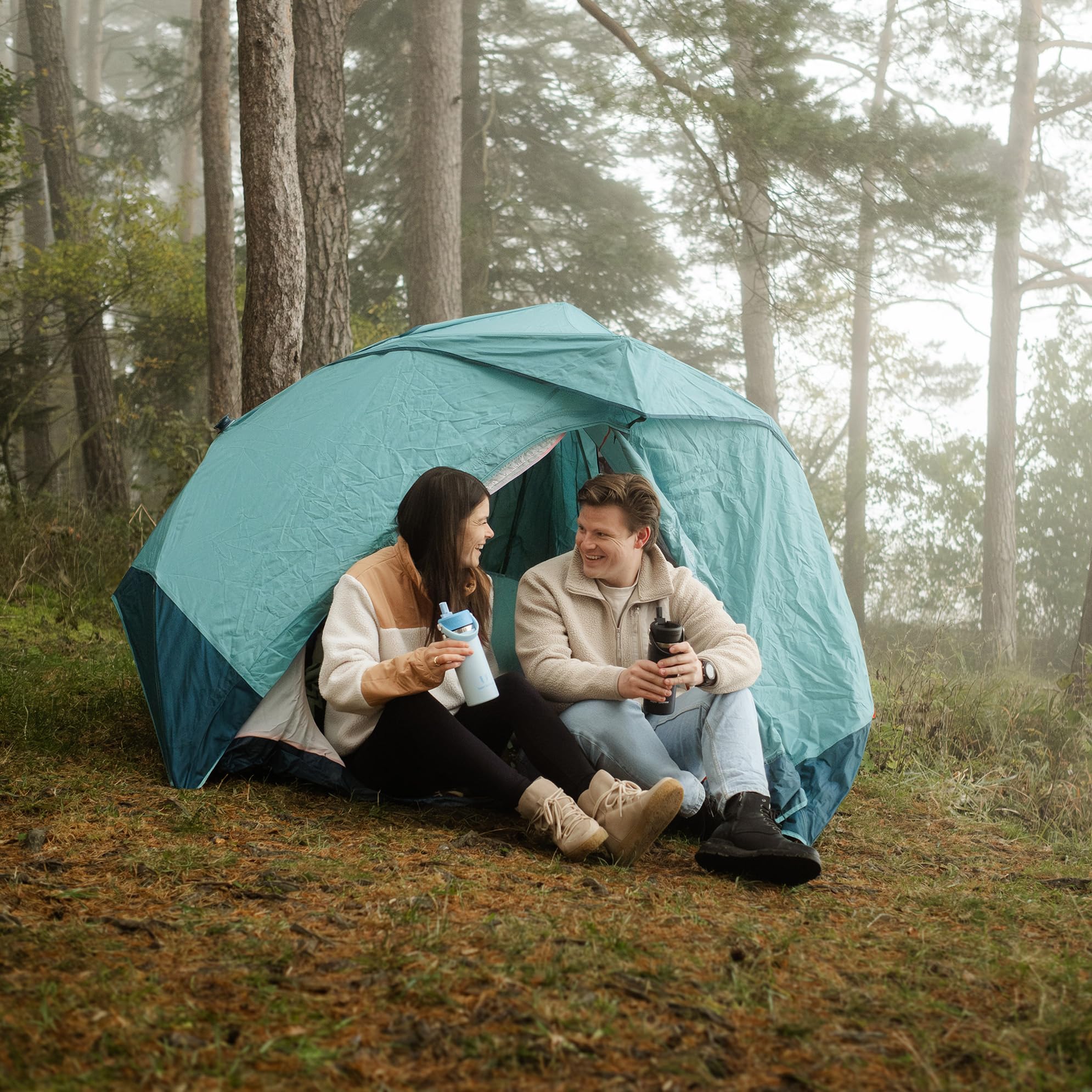 Sparrow Borraccia Termica - 500ml/750ml/1L/1.2L - SwivelSip Bottiglia Acciaio Inox - Senza BPA Borracce Termiche, Borraccia con Cannuccia Ergonomica per Scuola, Sportiva, Campeggio, Palestra