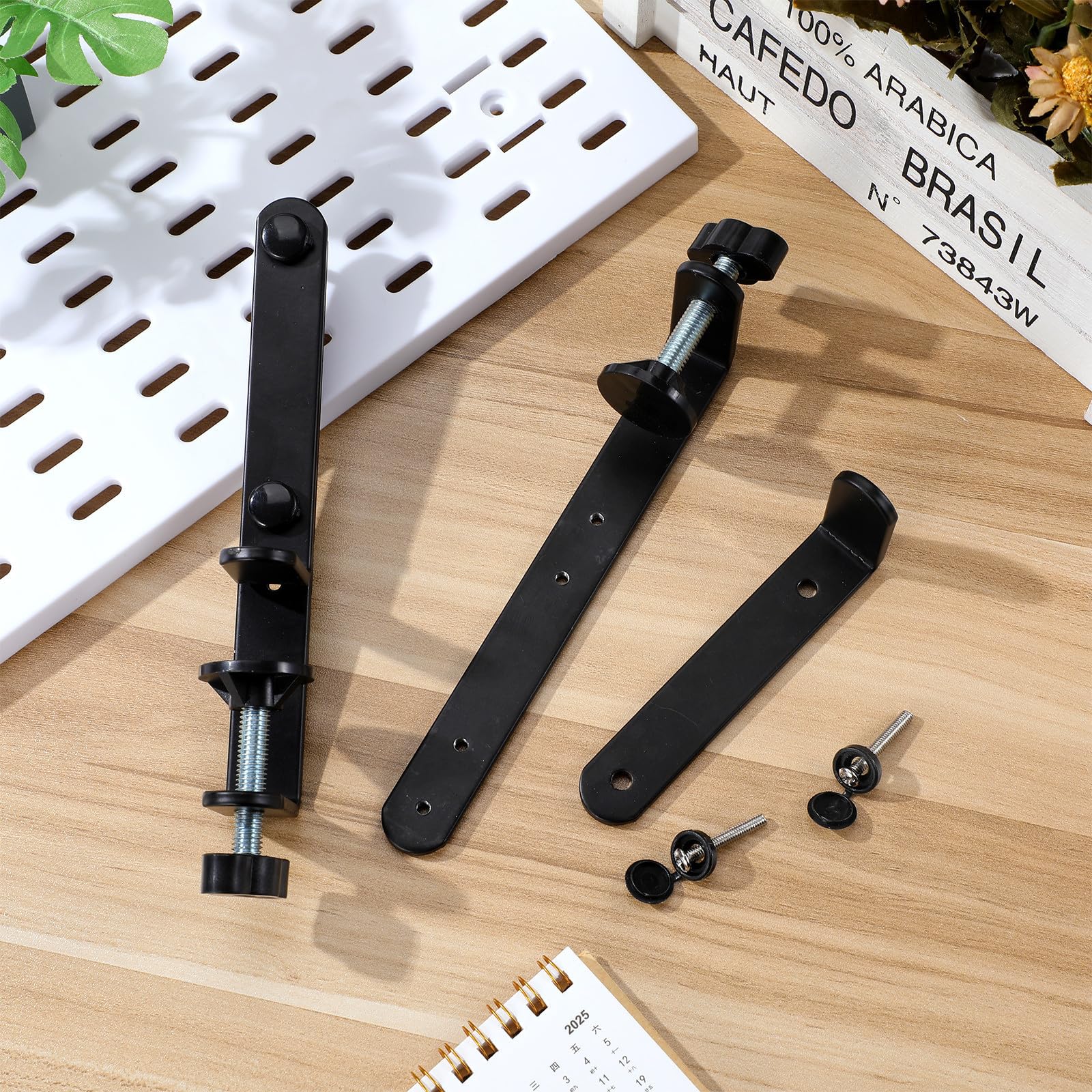 6 Stück Lochplatten Tischorganizer, Stabile Halterung