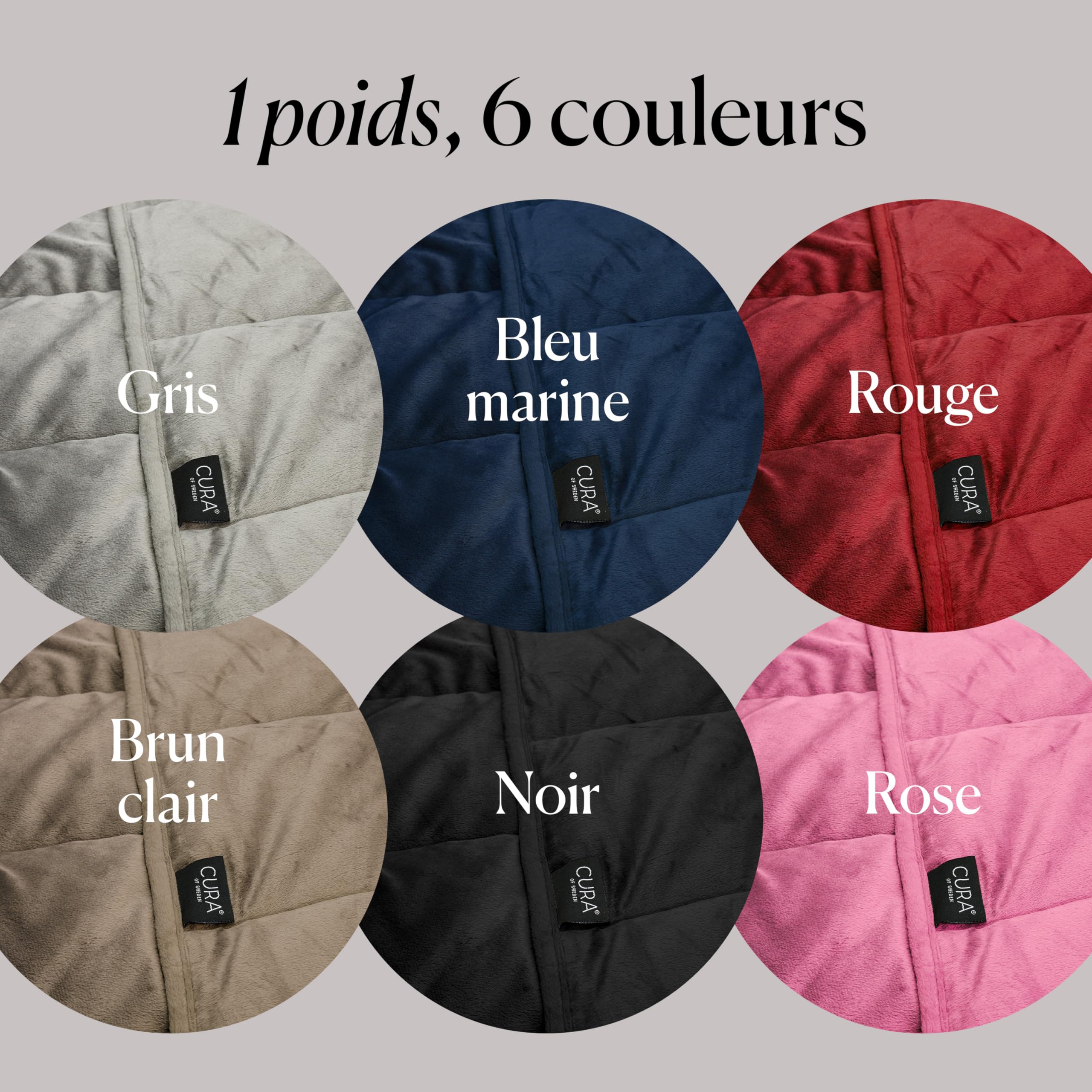 CURA Plaid Polaire pour Le Canapé - Couverture Polaire 140X200 6 Kg - Couverture Gravity Canapé - Plaid Canapé pour Adultes - Couvre-Lit Bordeaux
