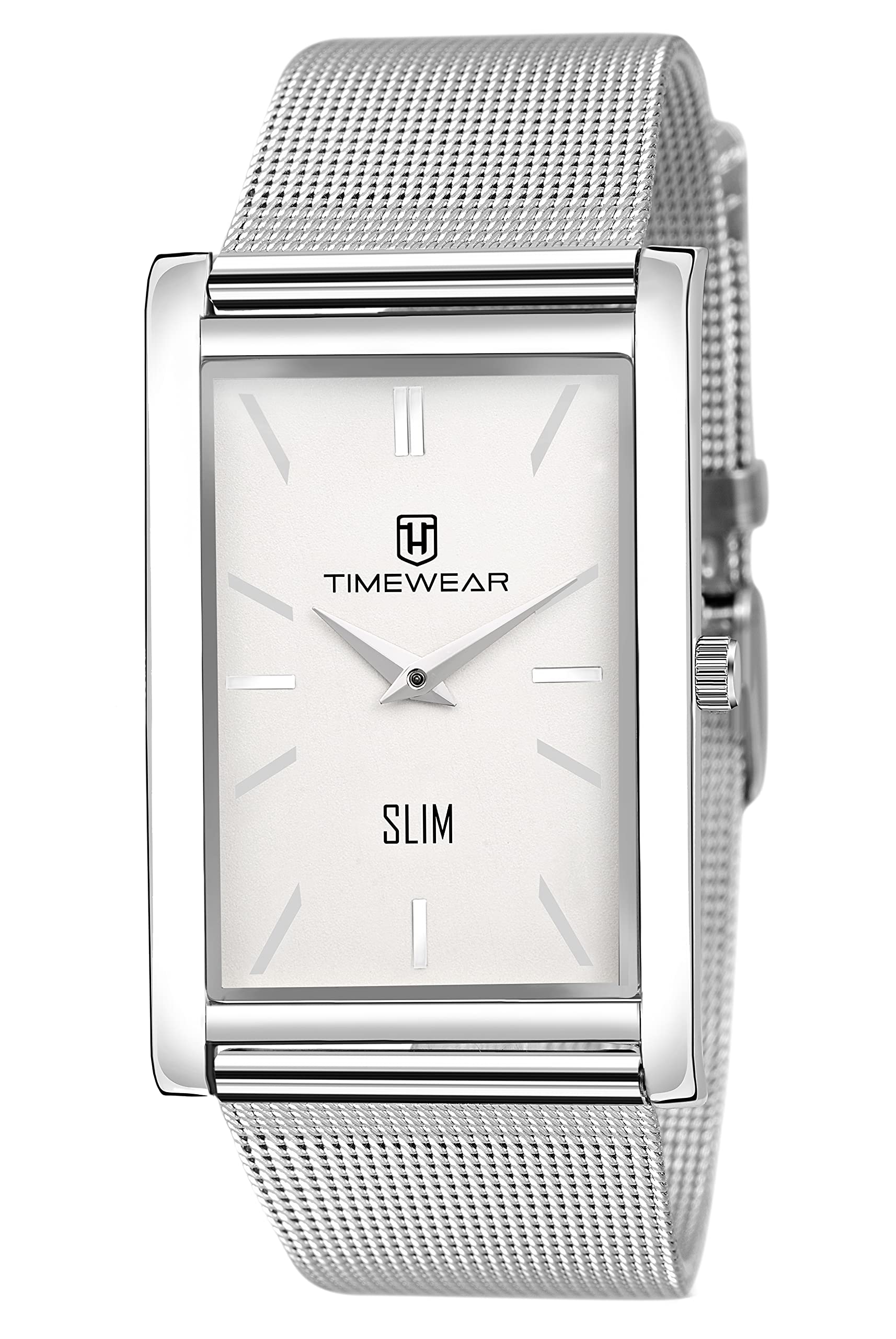 Slim Series Two Hands Stainless Steel Chain Watch for Men