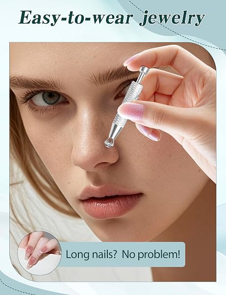 14G 16G 18G Kit Pince Piercing Aiguilles Taper Ball Grabber D'outils et Accessoires de Acier Inoxydable Percage Threader Insertion Tool Pour Oreille Nez LèVre Tragus Labret Rook Helix Nombril - 4