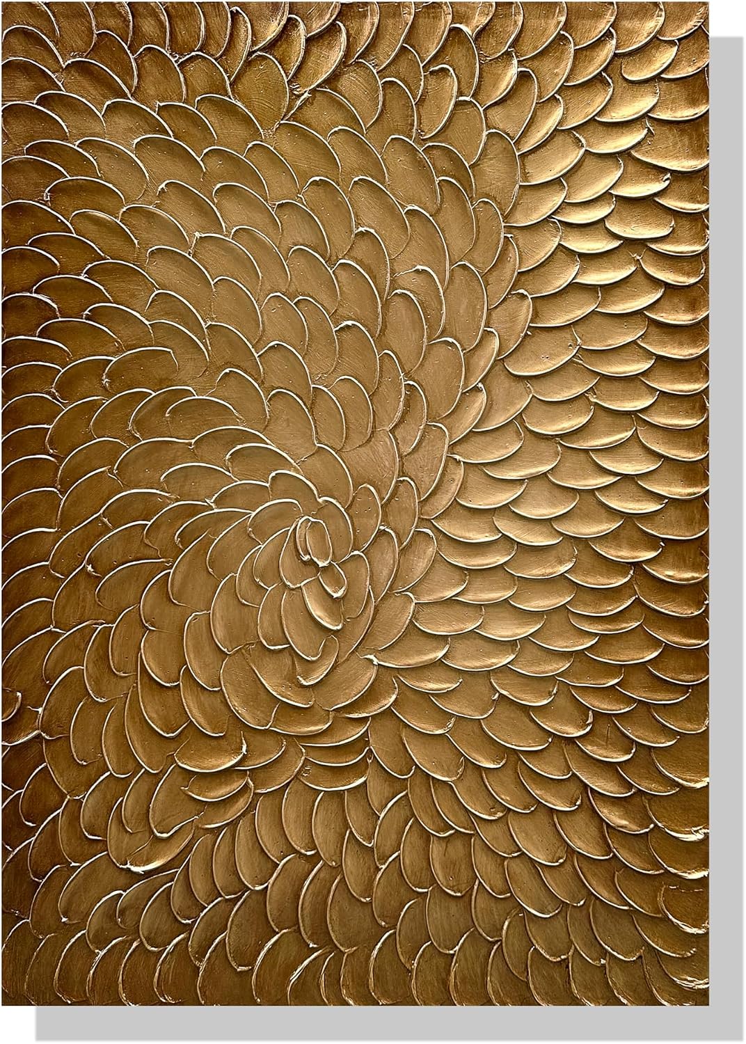NANKAI Art Dark gold thick texture abstract oil painting hand-painted 3D wall art 40x28 inch canvas wall art Deco painting image 2
