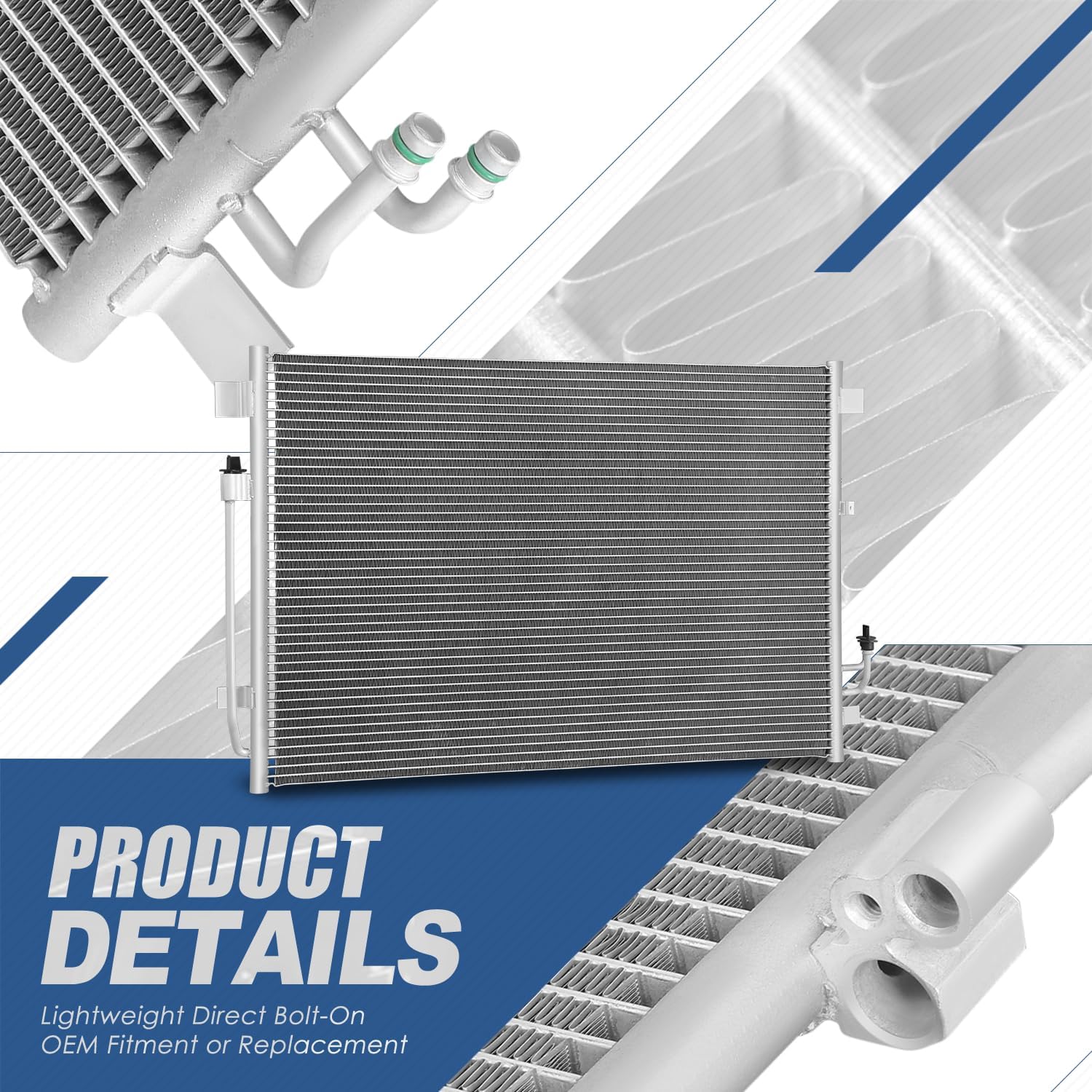 DPI 3774 Factory Style Aluminum A/C Condenser Compatible with Nissan Murano Quest 2009-2017