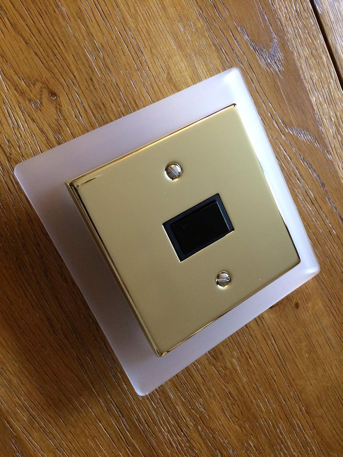 Single Light Switch Plug Socket Surrounds Finger Plates [Frosted Effect