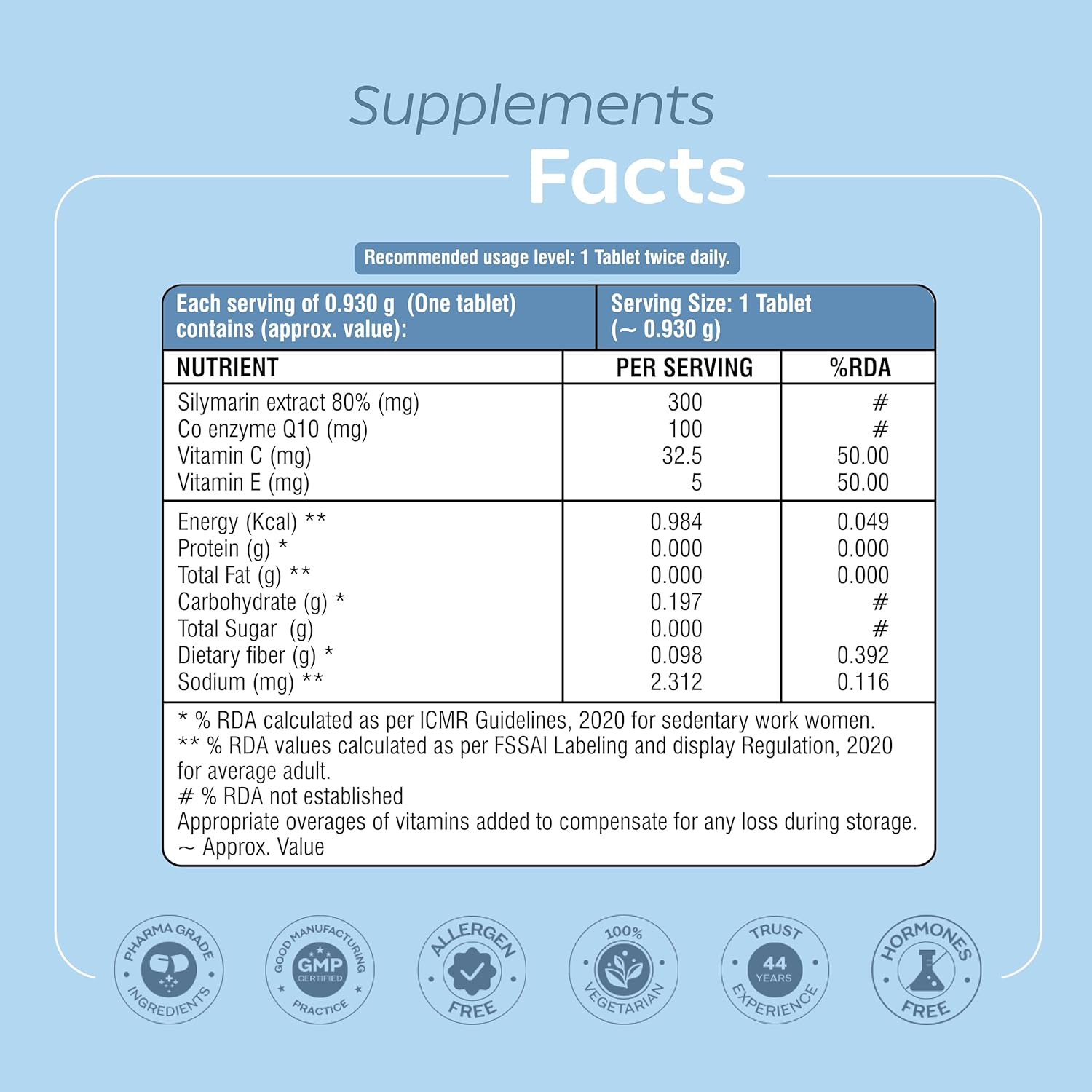 Economic Liver Health Support | Silymarin or milk thistle (300mg), COQ10, Vitamin C & Vitamin E | Natyal Liver Detox and Digestive Support | Fatty Liver Support Supplement- 60 Veg Lever detox tablets Economic Liver Health Support | Silymarin or milk thistle (300mg), COQ10, Vitamin C & Vitamin E | Natyal Liver Detox and Digestive Support | Fatty Liver Support Supplement- 60 Veg Lever detox tablets